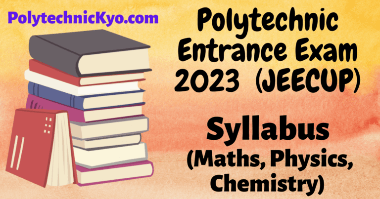 UP Polytechnic Entrance Exam Syllabus for Group A - polytechnickyo.com